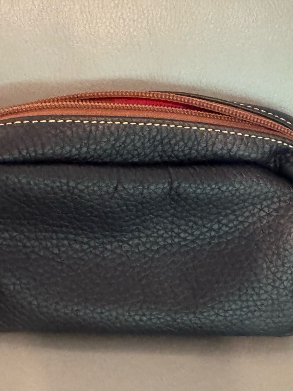 Dooney & Bourke black Pebbled Leather Aubrey Top Handle Purse with pouch - Picture 11 of 11